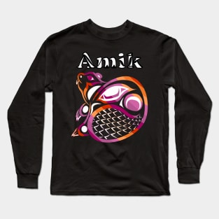 Amik (Beaver) Lesbian Pride Long Sleeve T-Shirt